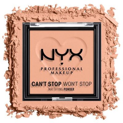 NYX Professional Makeup Can't Stop Won't Stop zmatňujúci púder - 13 Bright Peach 6 g