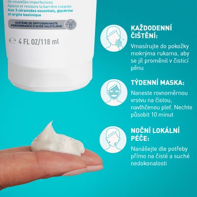 CeraVe Čistiaci Clay-to-Foam krém 118 ml