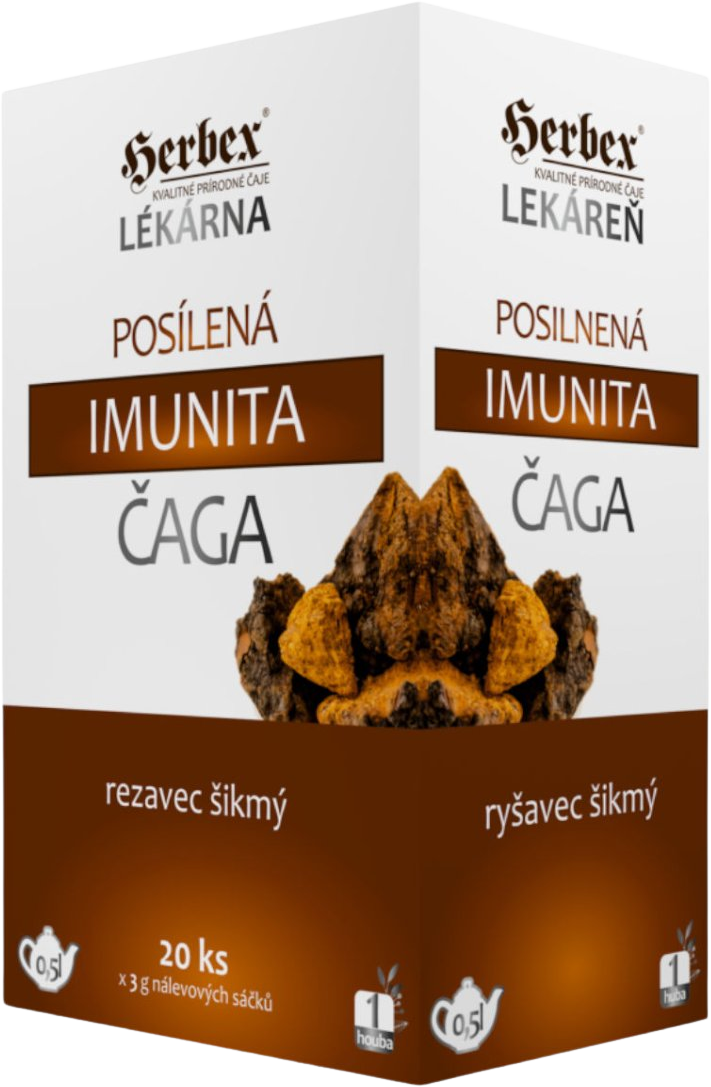 Herbex Čaj posilnená imunita ČAGA 20 x 3 g