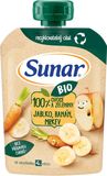 Sunar BIO ovocná kapsička jablko, banán, mrkva 4m+ 100 g