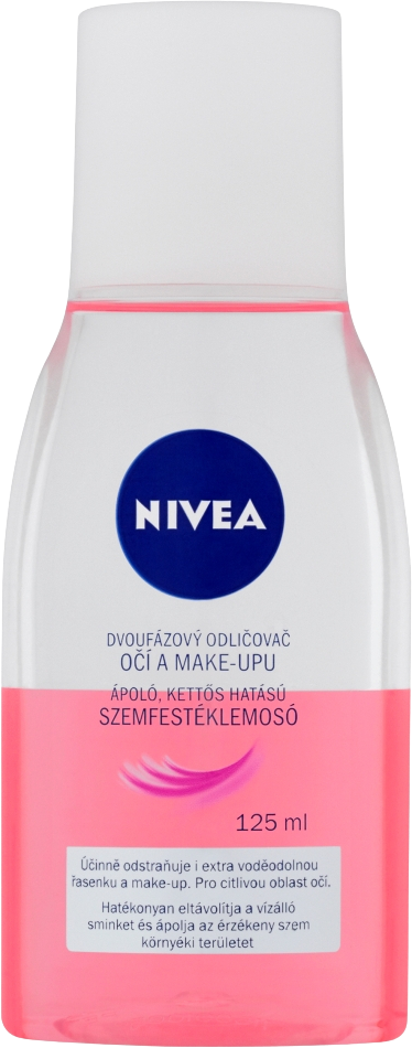 Nivea Dvojfázový odličovač očí a mejkapu ružový 125 ml