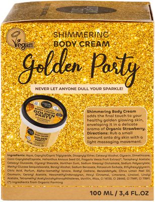 Organic Shop Glow & Celebrate Zlatý darčekový set