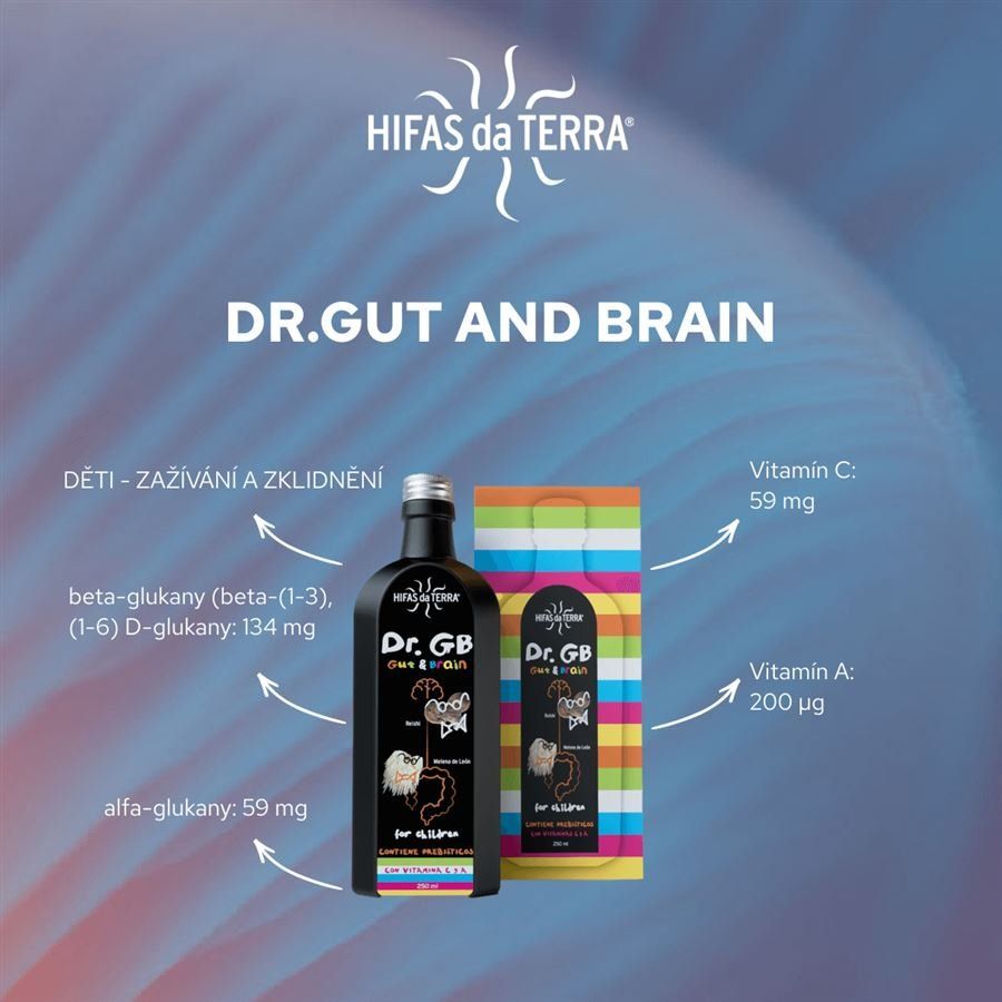 Hifas da Terra Dr. Gut and Brain for Children (Reishi a Hericium pre deti) 250 ml