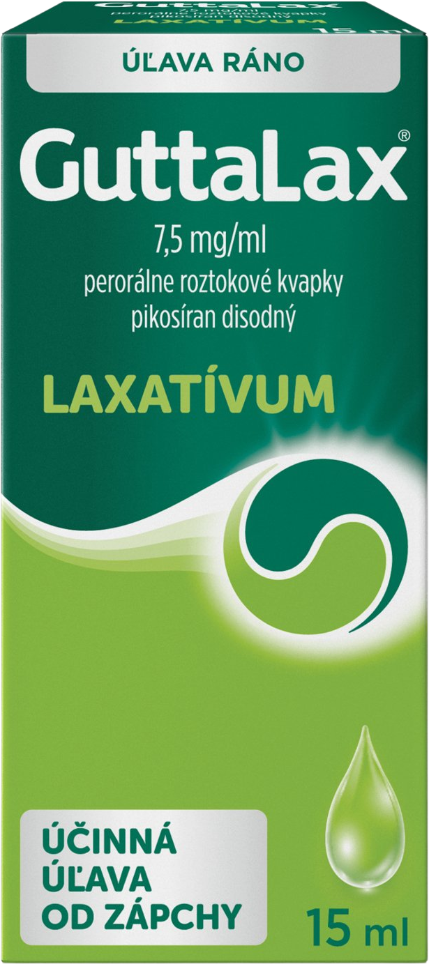 Guttalax kvapky 7,5 mg/ml 15 ml