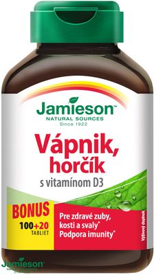 Jamieson Vápnik, horčík s vitamínom D3 120tbl