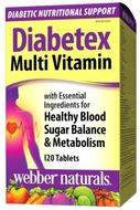 Webber Naturals Diabetex multivitamín - pre diabetikov 120 tabliet