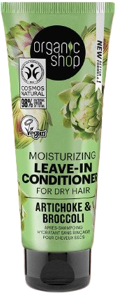 Organic Shop Hydratačný kondicionér bez oplachovania pre suché vlasy Artičok a brokolica 75 ml