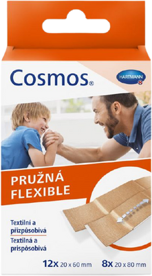 Hartmann Cosmos Náplasť pružná - 2 veľkosti 20 ks