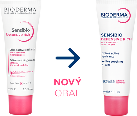 Bioderma Sensibio Defensive rich upokojujúci krém s výživnou textúrou 40 ml