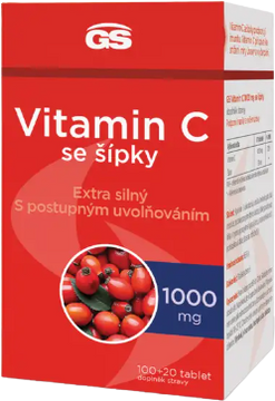 GS Vitamin C1000 + šípky 120 tabliet