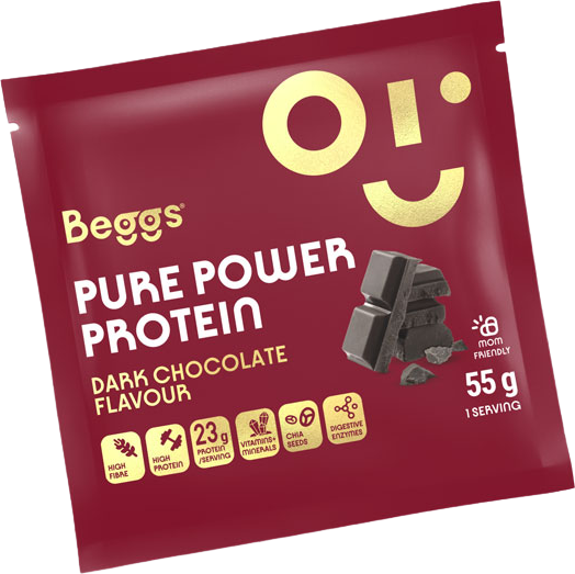 Beggs Pure Power Protein Dark Chocolate 55 g