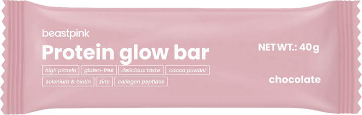 BeastPink Proteín GlowBar - čokoláda 40 g
