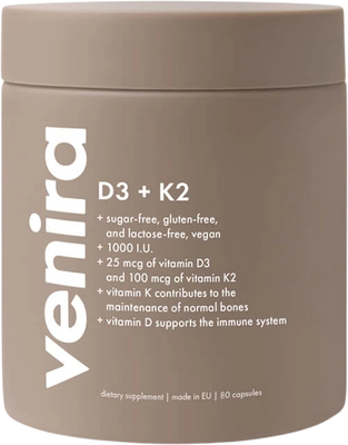 Venira vitamín D3+K2 80 kapsúl