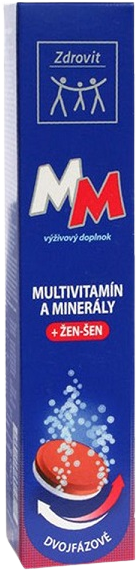 Zdrovit MULTIVITAMÍN + MINERÁLY + ŽEN-ŠEN 24 šumivých tabliet