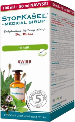 Dr.Weiss STOPKAŠEĽ Medical SIRUP - pri kašli 150 ml
