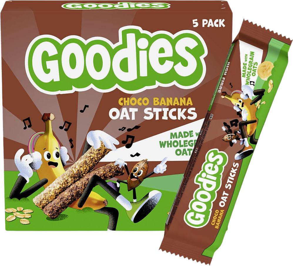 Goodies ovsené tyčinky kakao a banán 5 x 23 g