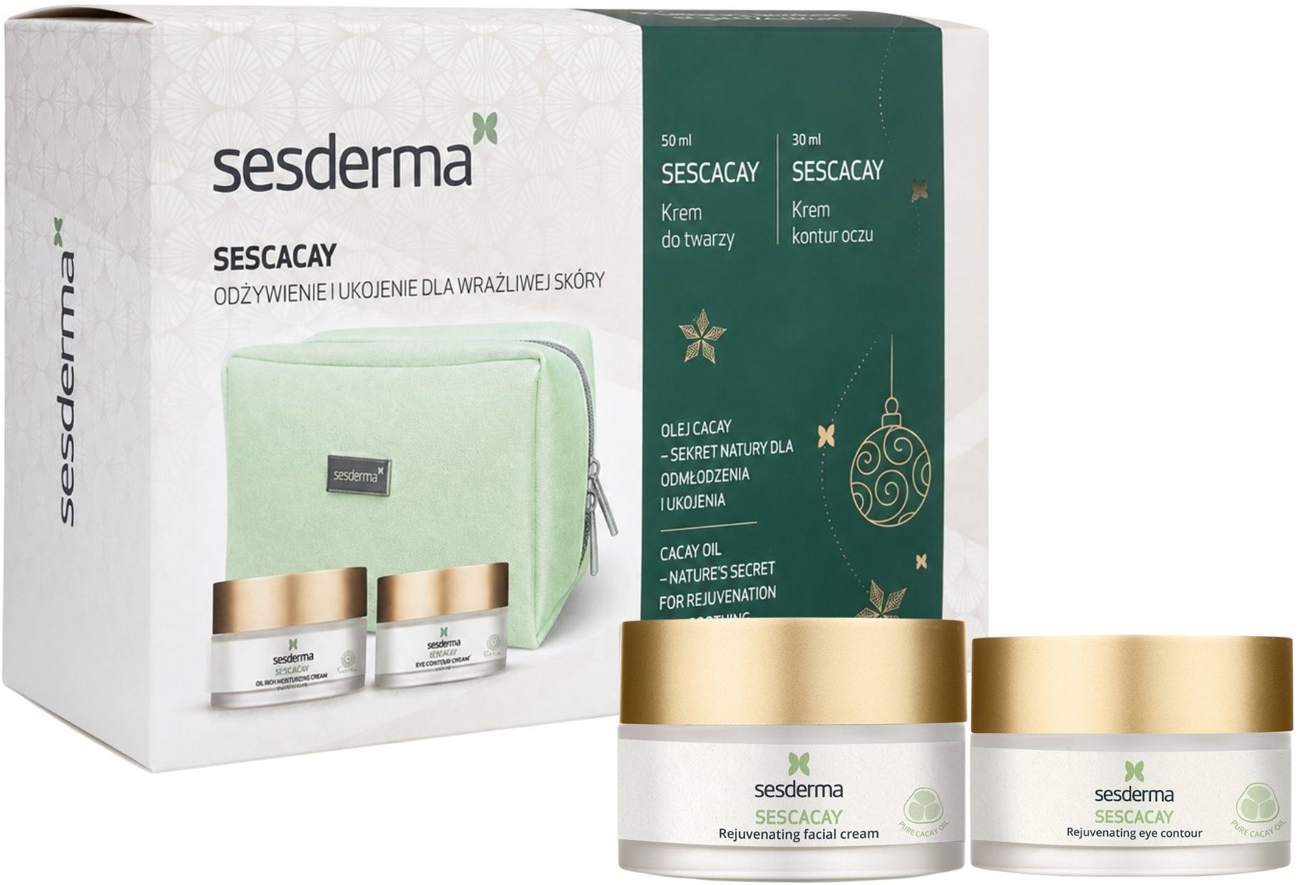 Sesderma Sescacay Darčekový set Omladzujúci pleťový krém + Omladzujúci očný krém 1 x 2 ks