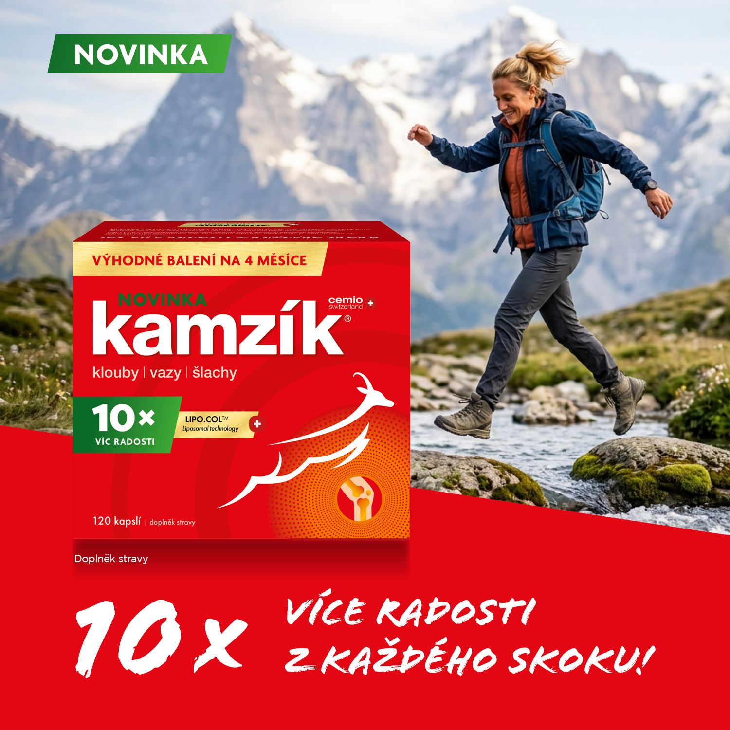 Cemio Kamzík Liposomálny darček 120 kapsúl