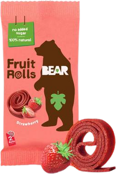 Bear Jahodové ovocné rolky 20 g