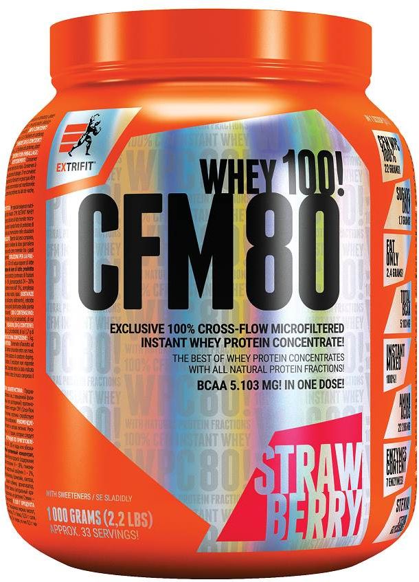 Extrifit CFM Instant Whey 80 jahoda 1000 g