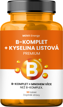 MOVit Energy B-Komplet + Kyselina listová PREMIUM 90 tablet