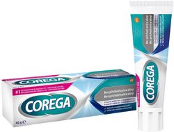 Corega Bez príchuti extra silný fixačný krém na zubné náhrady 40 g