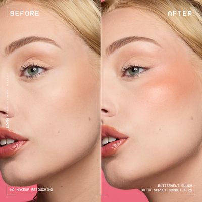 NYX Professional Makeup Buttermelt Blush púdrová tvárenka 04.25 Butta Sunset Sorbet 5 g