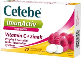 Cetebe Imunactiv malina 20 pastiliek