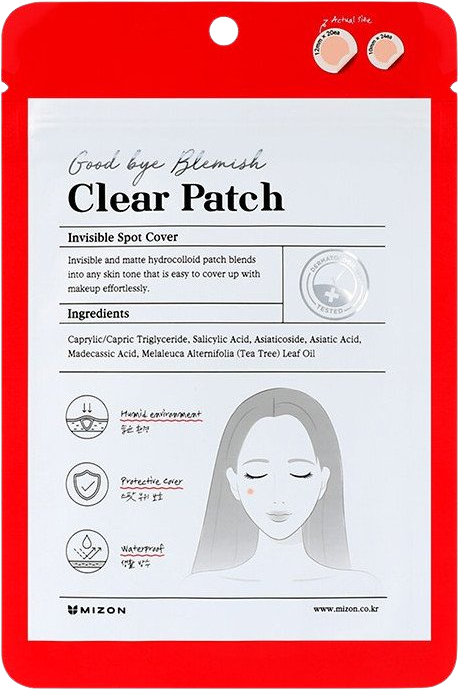 Mizon Goog Bye Blemish Clear Patch, Čistiace náplasti na problematickú pleť 44 ks