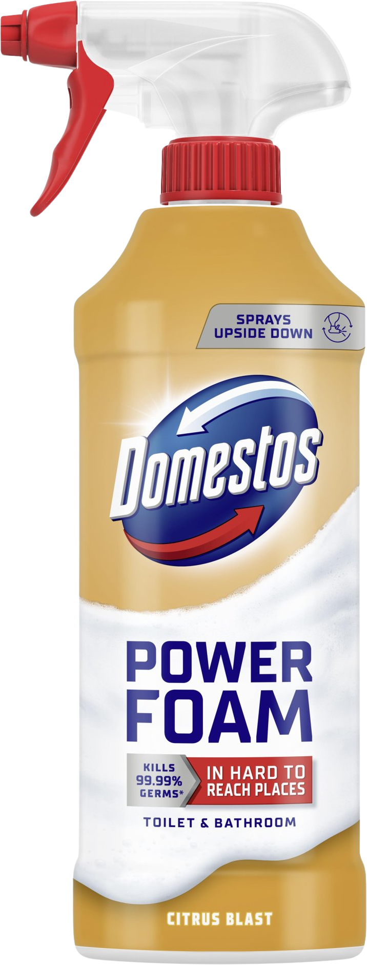 Domestos Power foam Citrus blast penový čistič toaliet a kúpeľní 435 ml