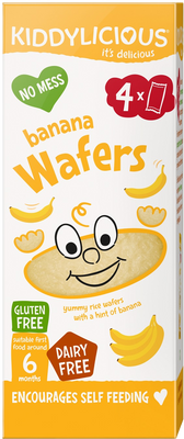 Kiddylicious oblátky banánové mini 4 x 4 g