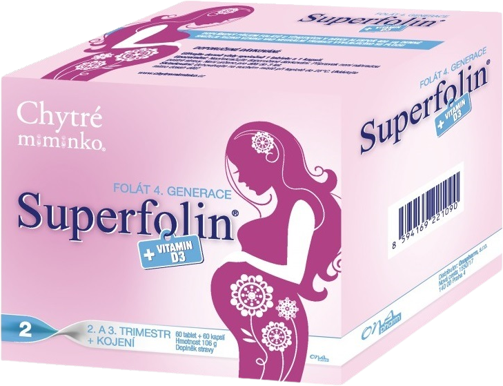 Chytré miminko Superfolin 2, 2 x 60 ks