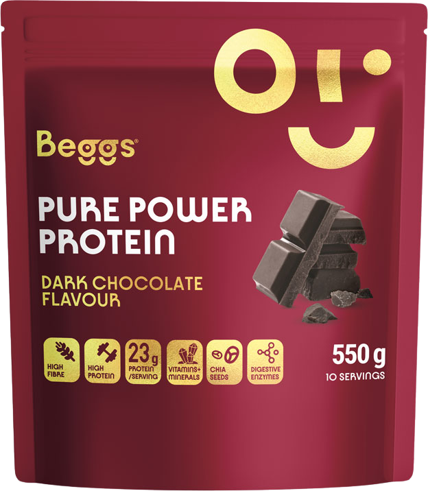 Beggs Pure Power Protein Dark Chocolate 550 g