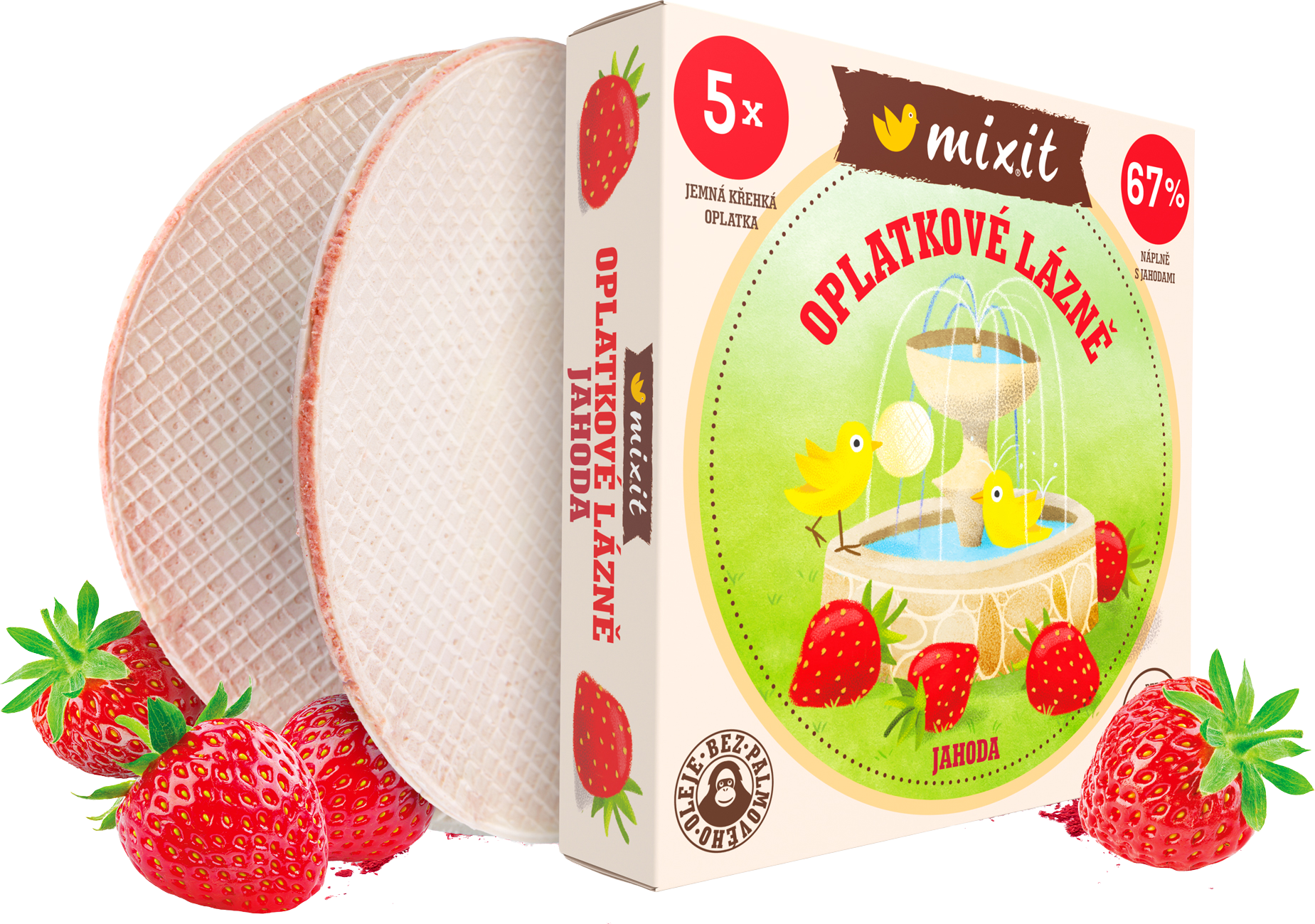 Mixit oblátkové kúpele – Jahoda 150 g