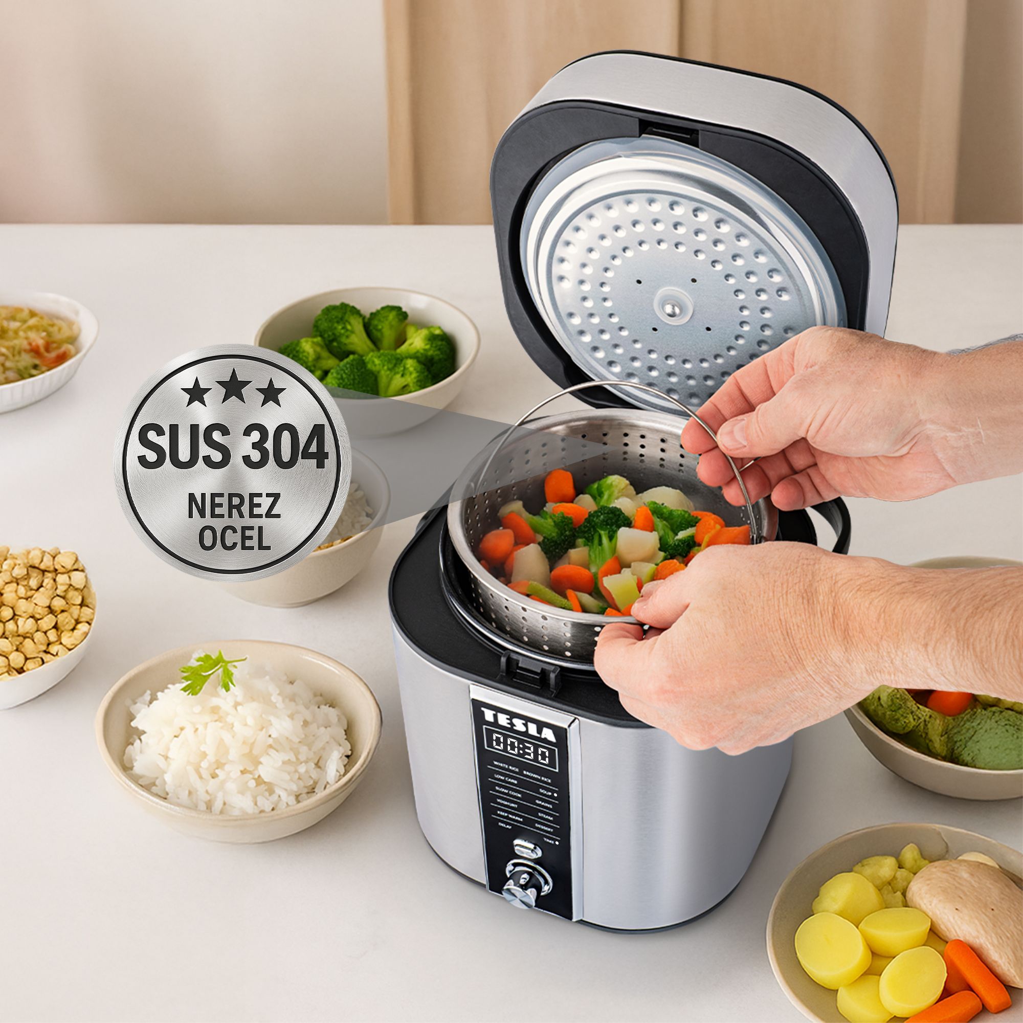 Tesla MultiCook RC400 Low Carb - multifunkčný ryžovar