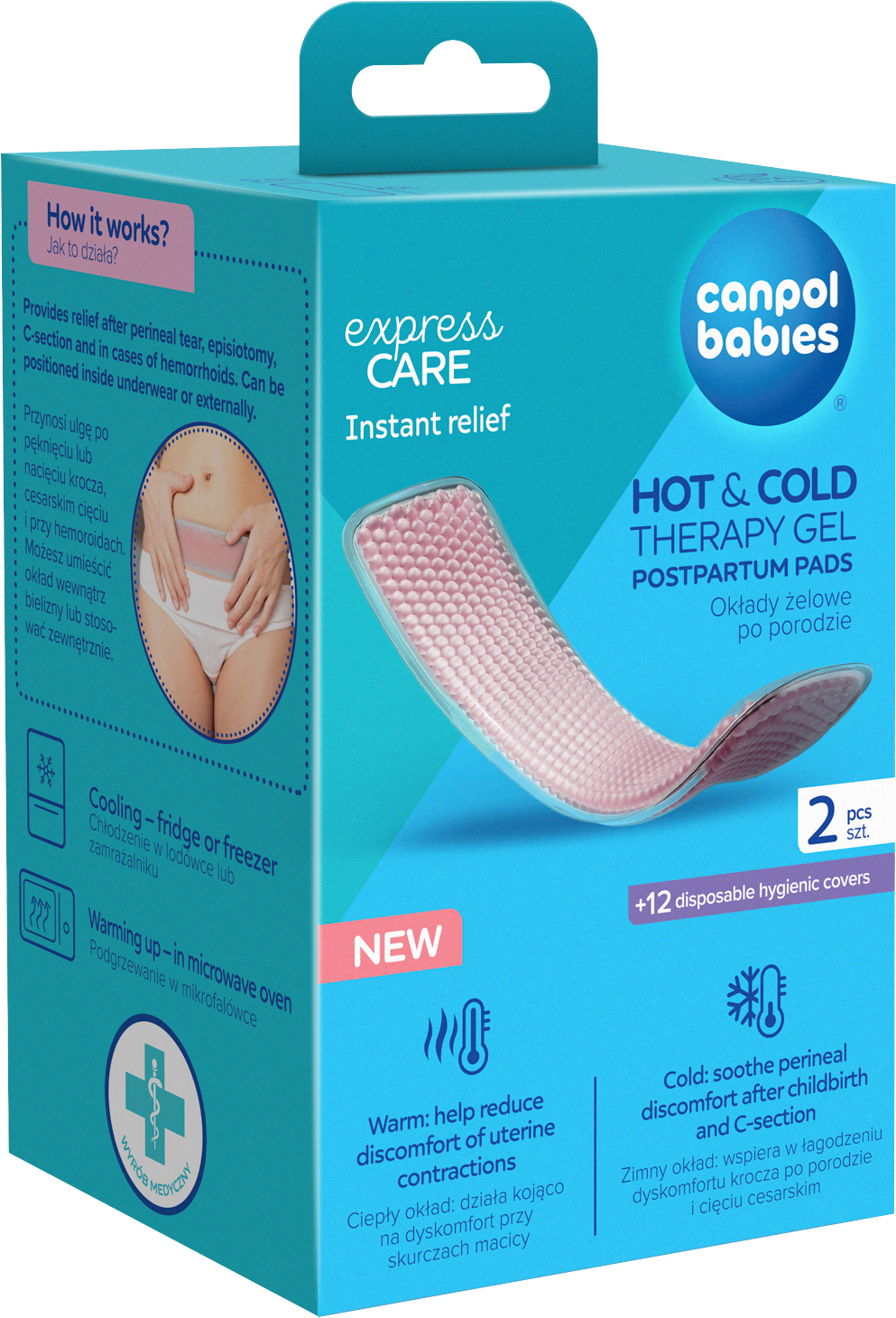 Canpol babies Popôrodné gélové vložky Hot&Cold 2 ks