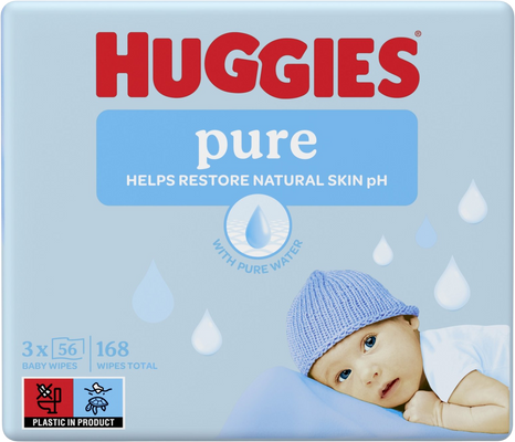 Huggies® Čistý Triplo 3 x 56 ks