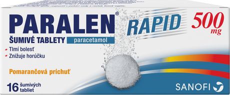 Paralen Rapid 500 mg 16 šumivých tabliet