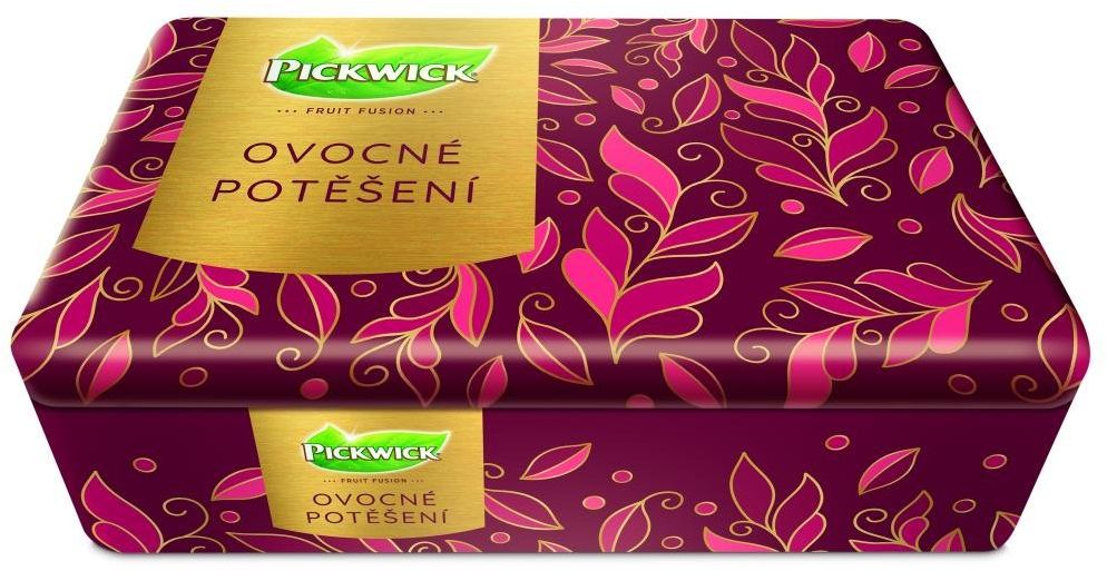 Pickwick Ovocné potešenie - Kolekcia čajov v luxusnej plechovke 60 vrecúšok