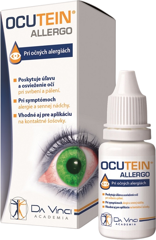 Ocutein ALLERGO - DA VINCI očné kvapky pri očných alergiách 1x 15 ml