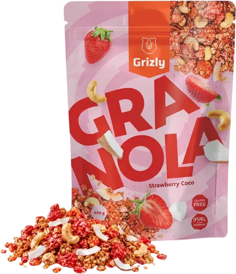 Grizly Granola jahoda-kokos 450 g
