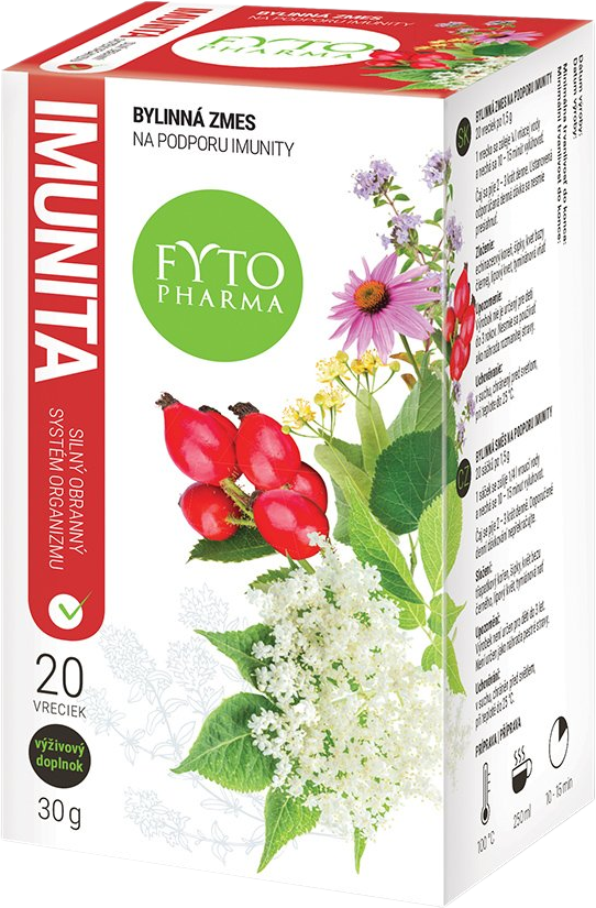 Fytopharma Bylinná zmes NA PODPORU IMUNITY, 20 x 1.5 g