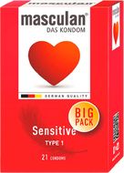 Masculan Kondómy Sensitive Big Pack 21 ks