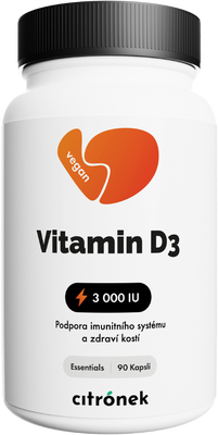 Citronek Vitamín D3 3000 IU 90 kapsúl