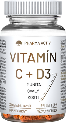 Pharma Activ Vitamín C+ D3 30 tabliet