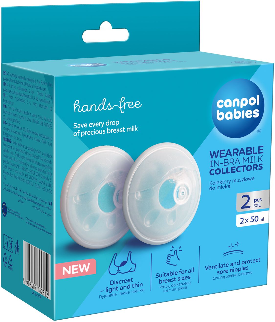 Canpol babies Zberač materského mlieka do podprsenky 2 ks