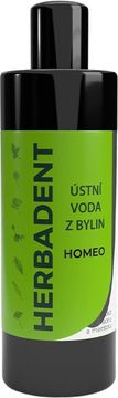 Herbadent HOMEO bylinná ústna voda bez fluoridu a mentolu 400 ml