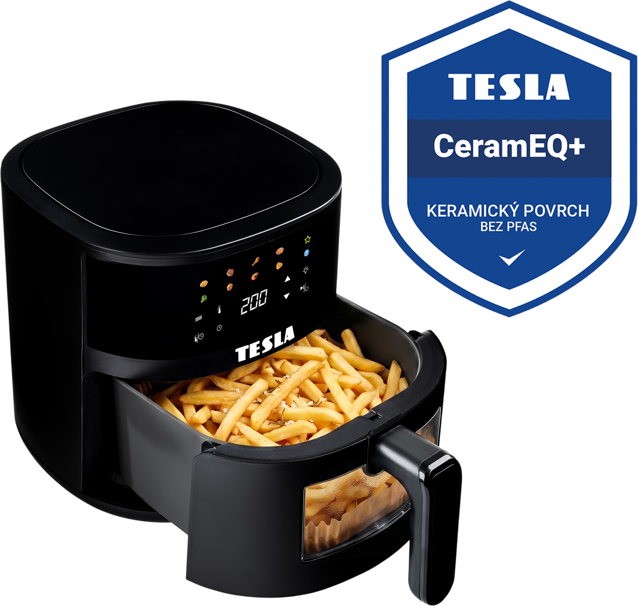 Tesla AirCook Q45 Pro-multifunkčná digitálna teplovzdušná fritéza