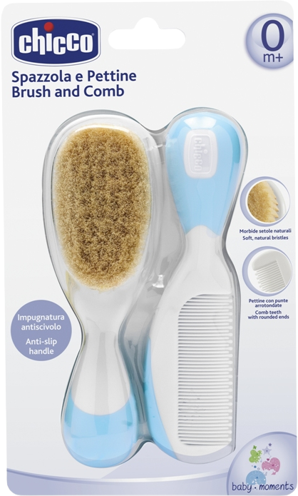 Chicco Hrebeň a kefa modrá