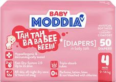 Moddia Baby Jednorazové plienky 4 Maxi (9–14 kg) 50 ks